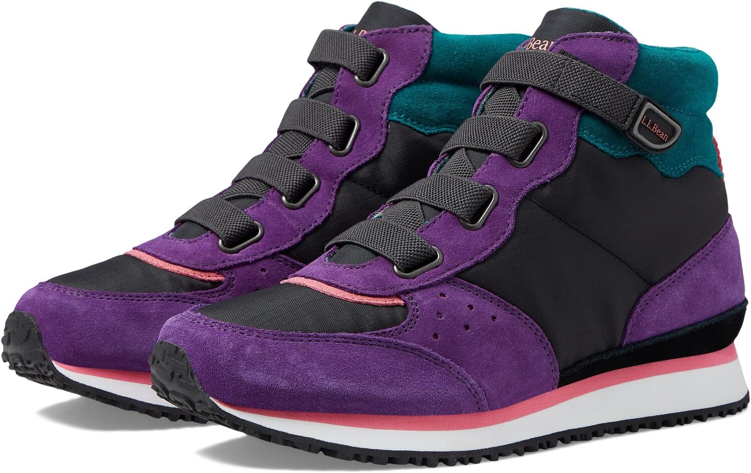 

Кроссовки Katahdin Retro Hiker L.L.Bean, цвет Jet Black/Bright Purple