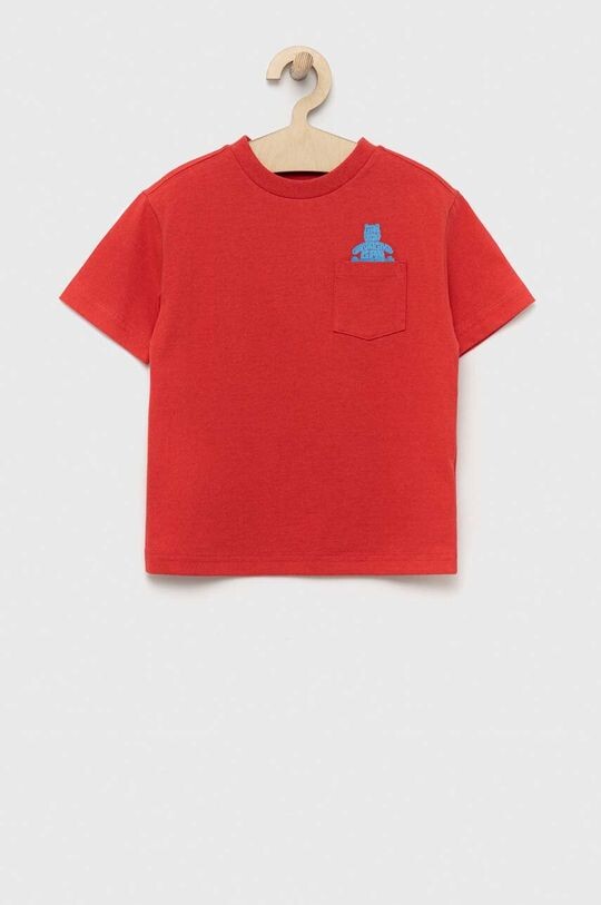 

Хлопковая футболка для детей Gap, красный