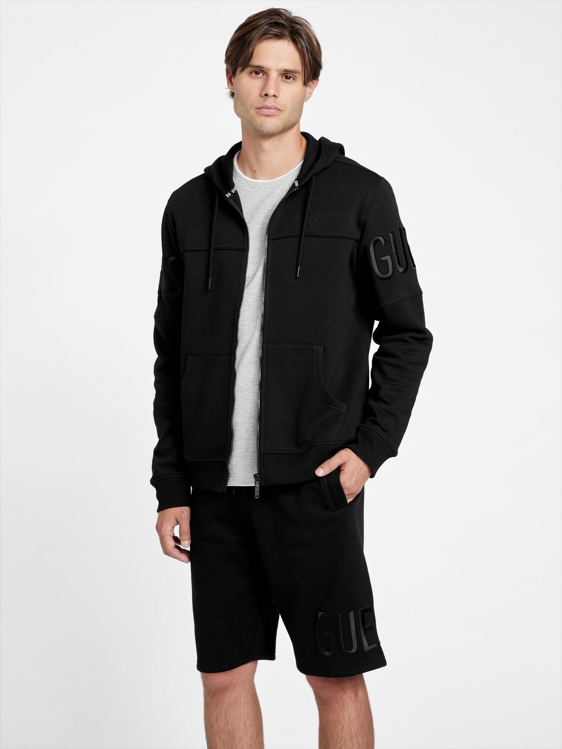 

Толстовка на молнии Eco Harrison Guess Factory, черный