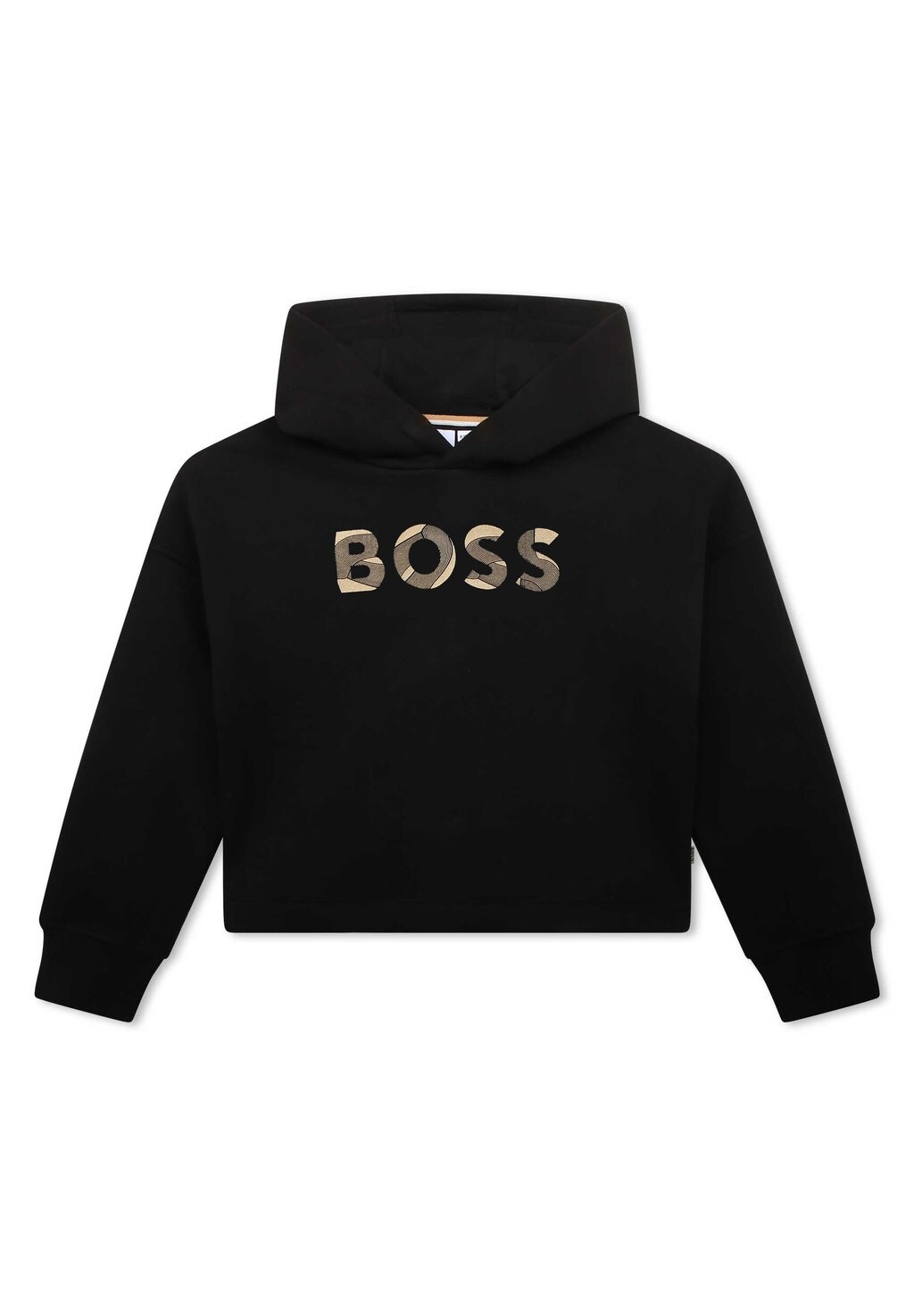 

Толстовка с капюшоном Molletonné BOSS Kidswear, черный