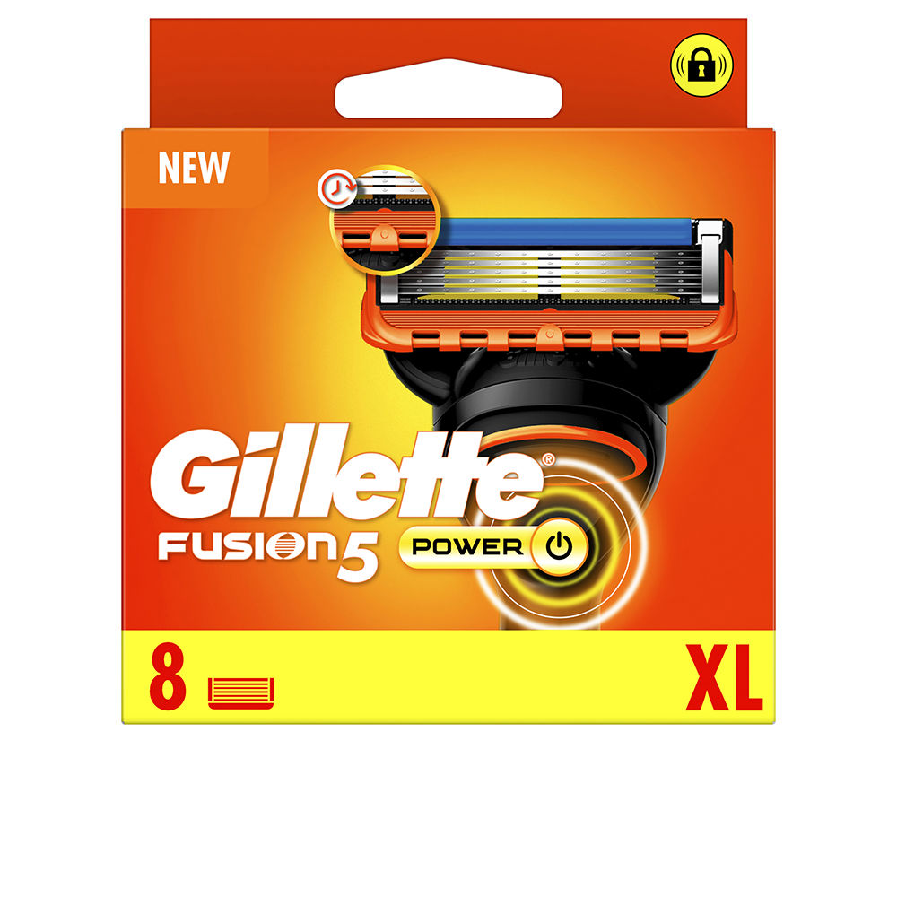 Лезвия бритвы Fusion 5 power cargador Gillette, 8 шт
