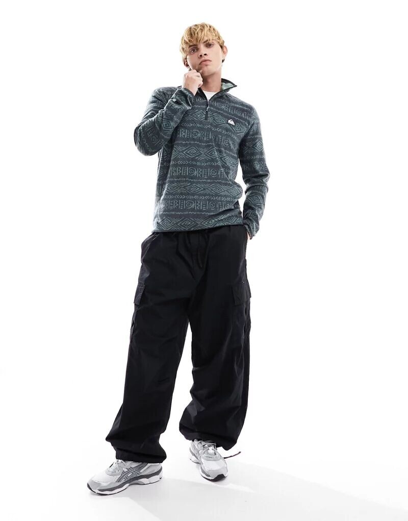 

Серый флисовый топ на молнии Quiksilver Aker