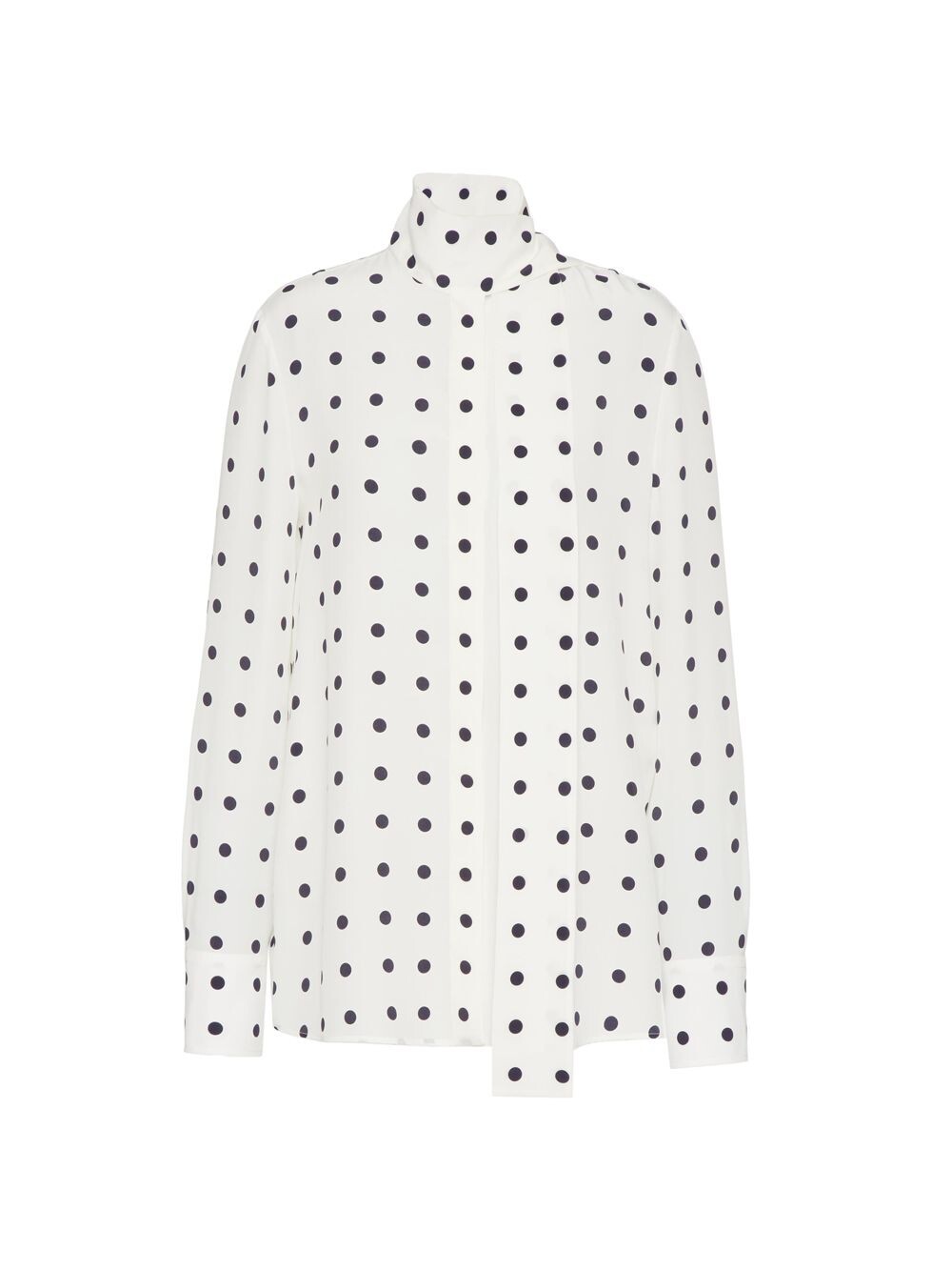 

Блуза из крепдешина Pois Valentino, нави