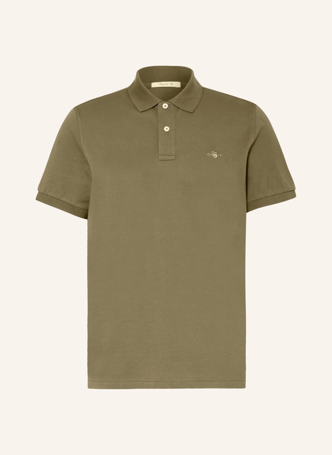

Рубашка поло GANT Piqué Regular Fit, хаки