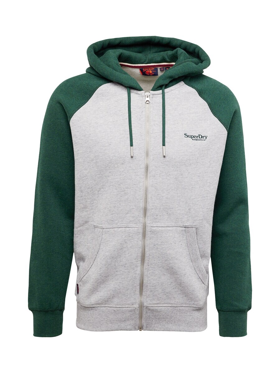

Худи Superdry Zip-Up Hoodie Essential, цвет mottled grey