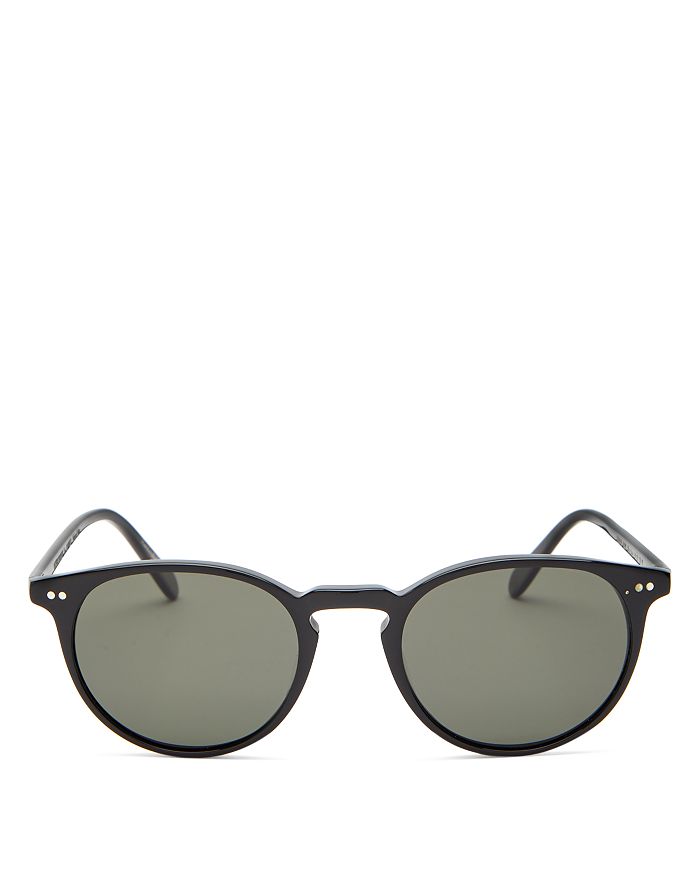 цена Круглые поляризованные солнцезащитные очки, 49 мм Oliver Peoples