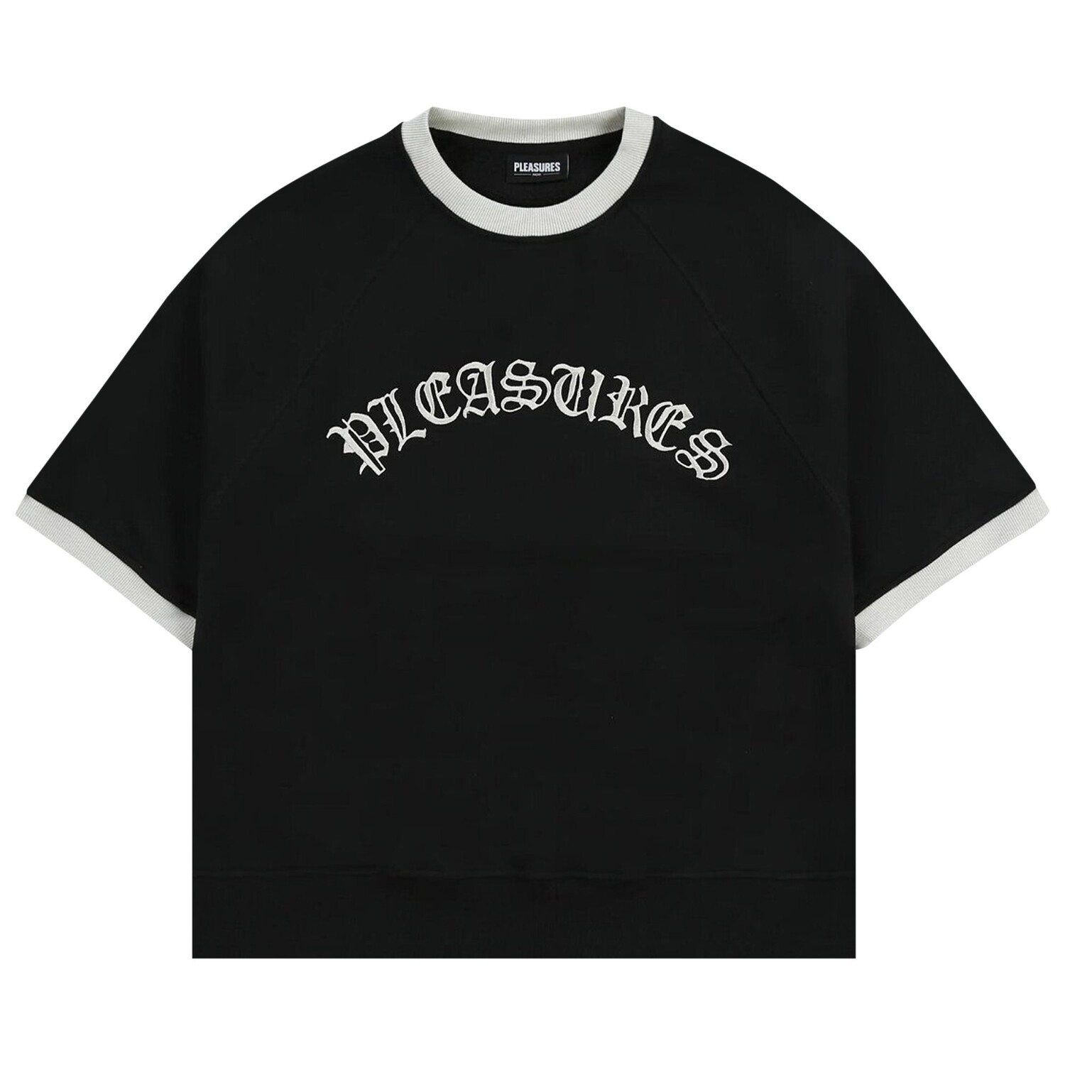 

Pleasures Old E Ringer с круглым вырезом с короткими рукавами, цвет Черный