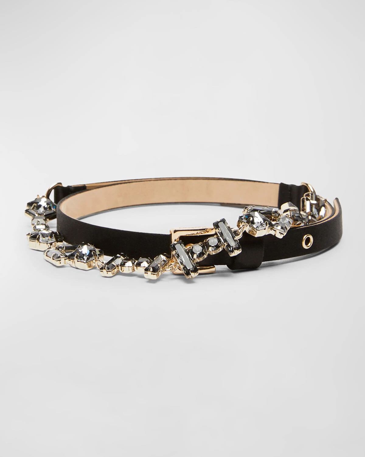 

Украшенный ремень смешанной техники Max Mara, цвет Black