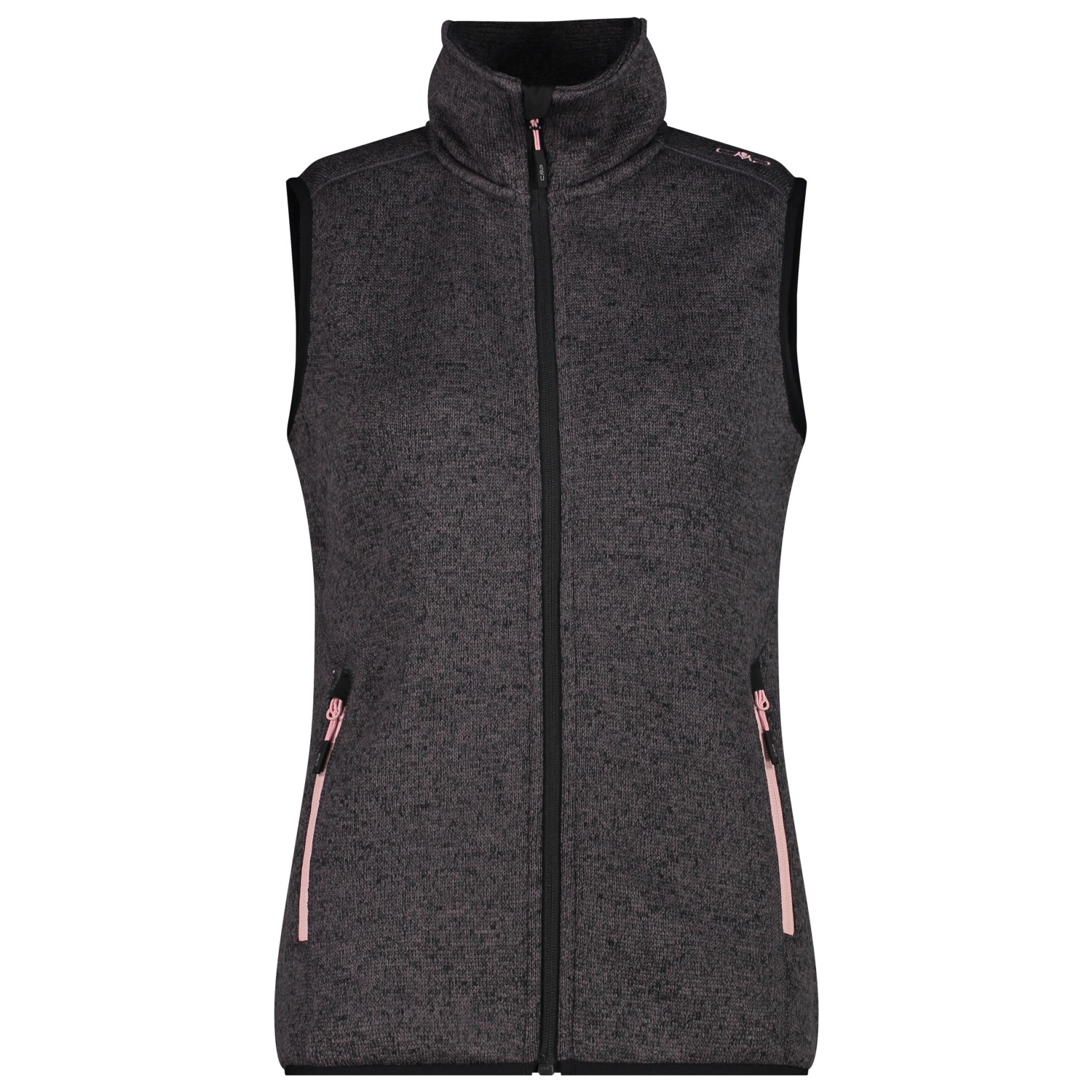 Флисовый жилет Cmp Women's Vest Jacquard Knitted, цвет Nero/Rose