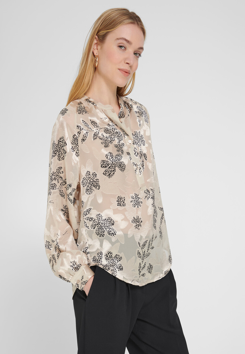 Блуза St.Emile Schlupf Blouse, черный