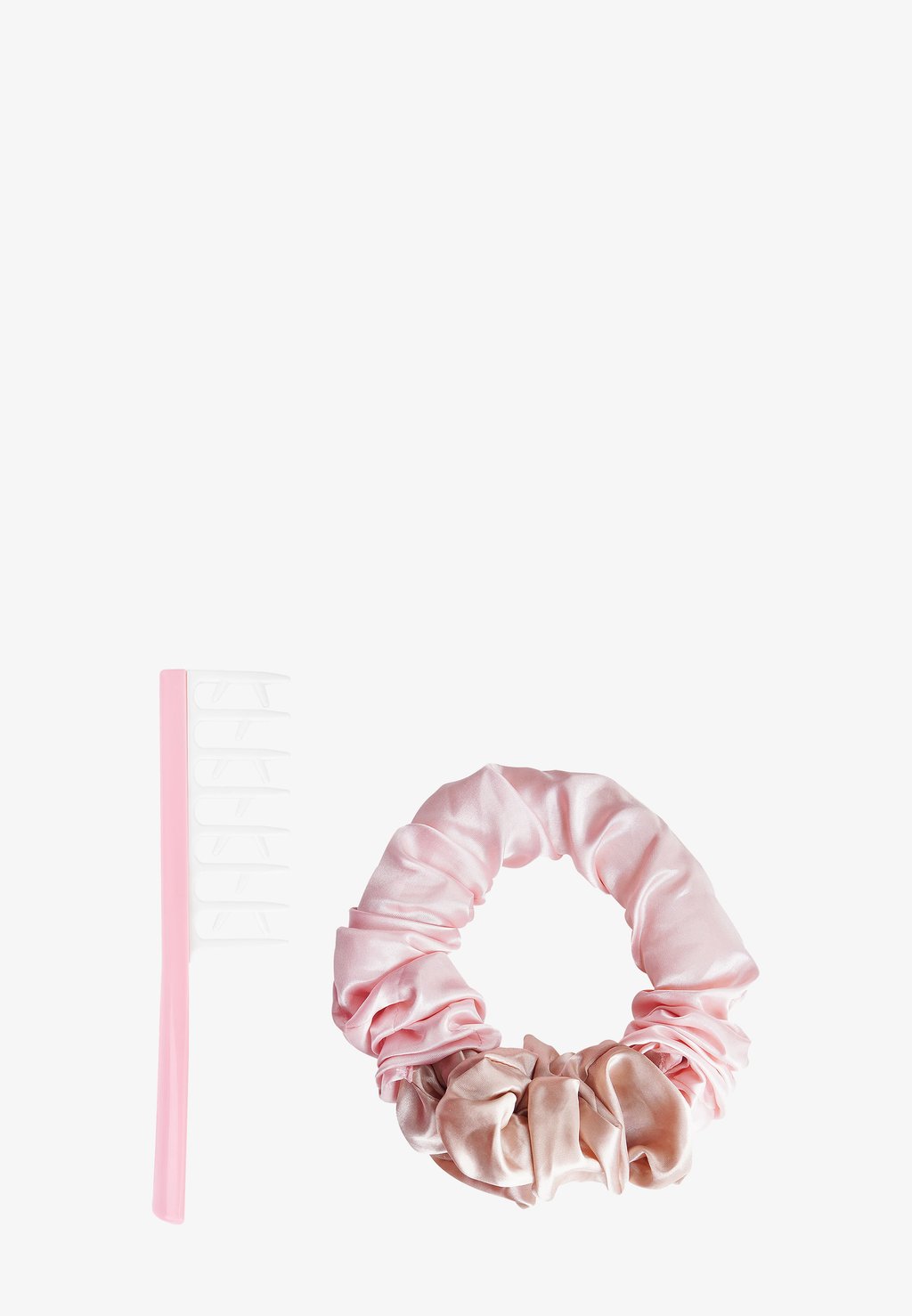 Набор для волос Brushworks Heatless Hair Curling Set Brushworks, цвет pink & white