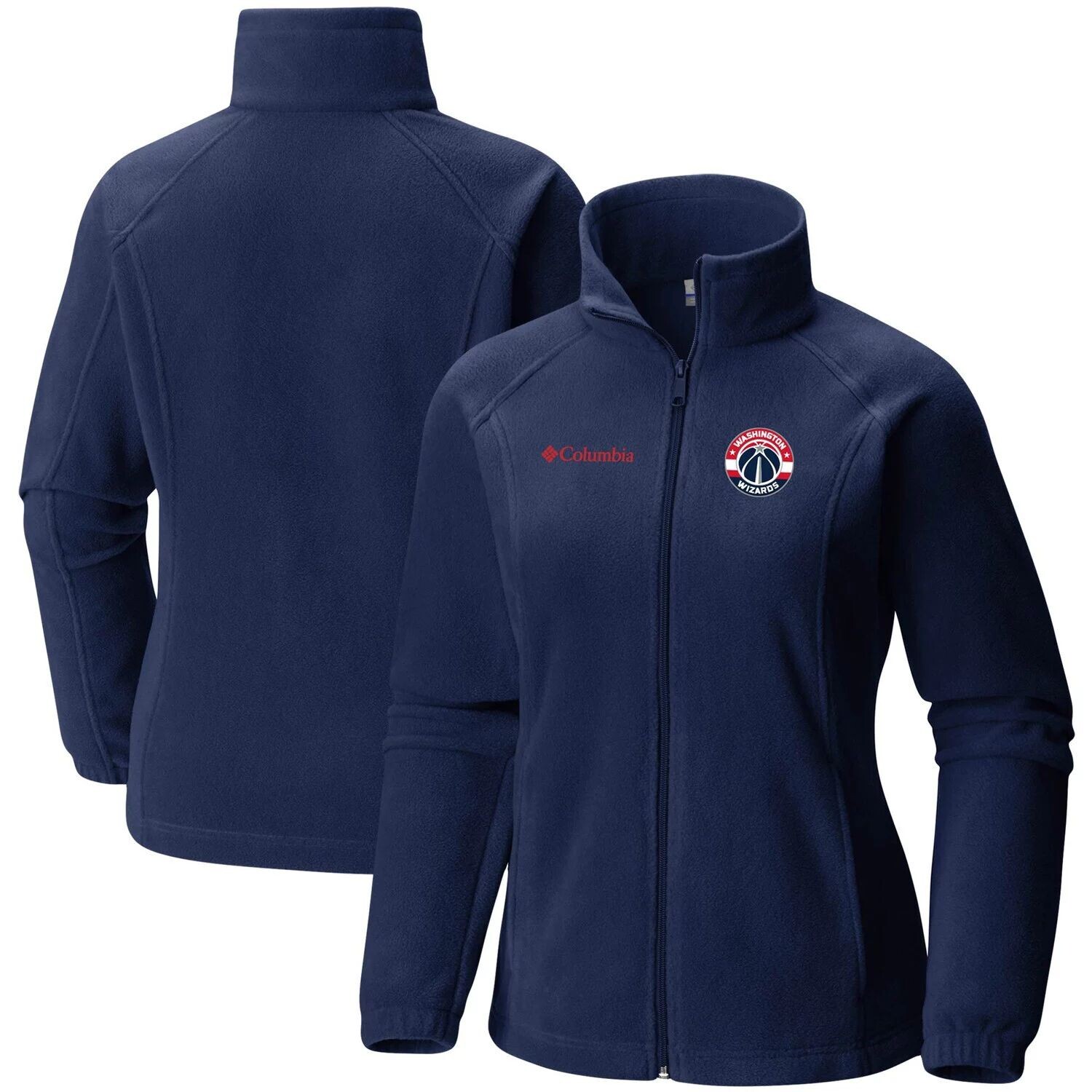 

Женская куртка Columbia Navy Washington Wizards Benton Springs с молнией во всю длину