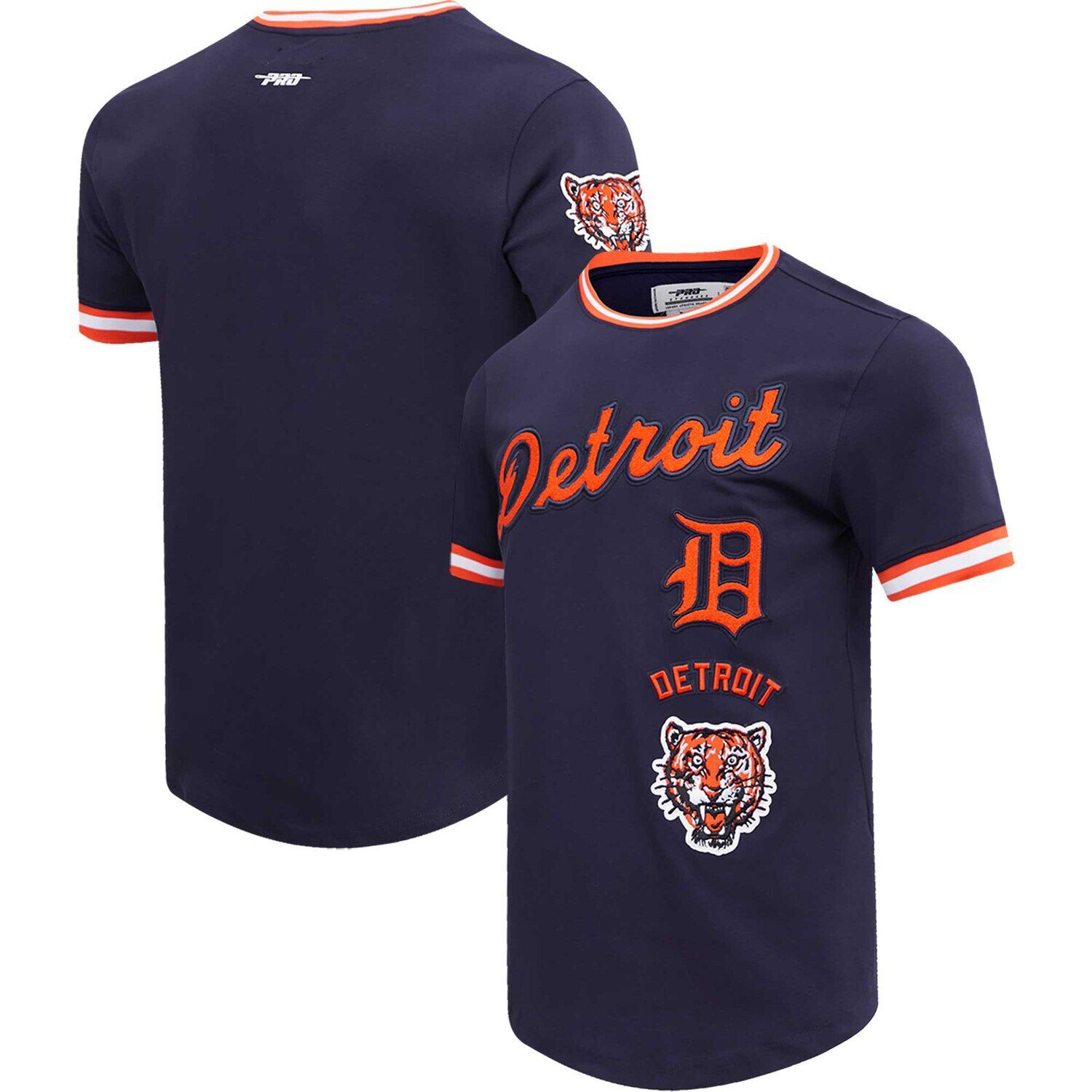 

Мужская классическая футболка в стиле ретро Pro Standard темно-синего цвета Detroit Tigers Cooperstown Collection, Синий
