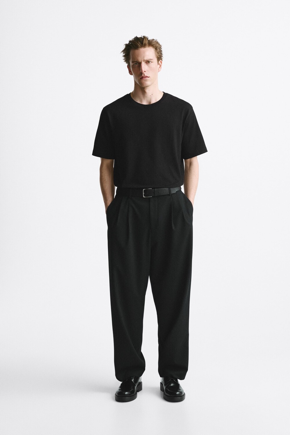 

Широкие брюки Zara, черный