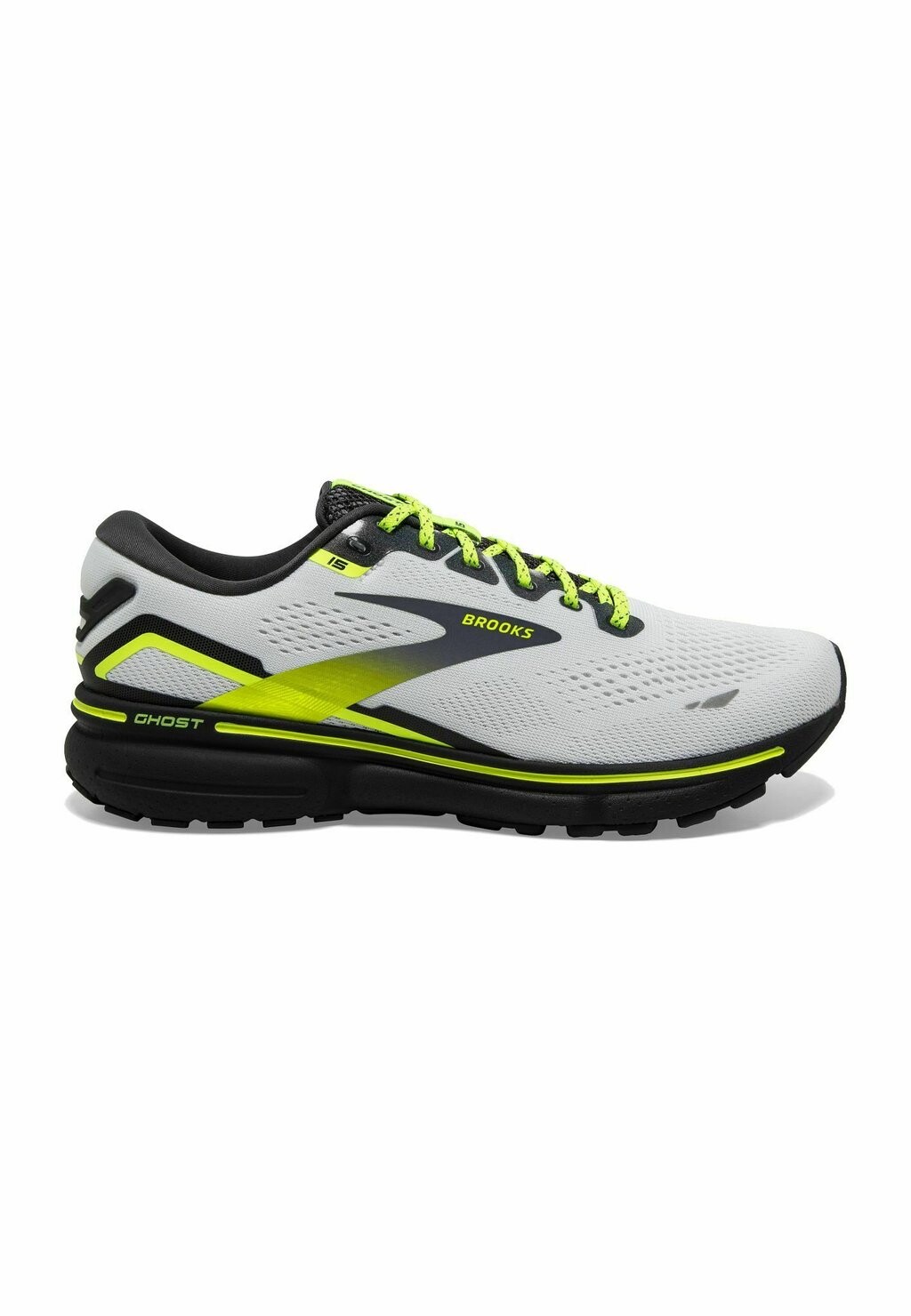 

Нейтральные кроссовки Ghost 15 Brooks, цвет white ebony nightlife