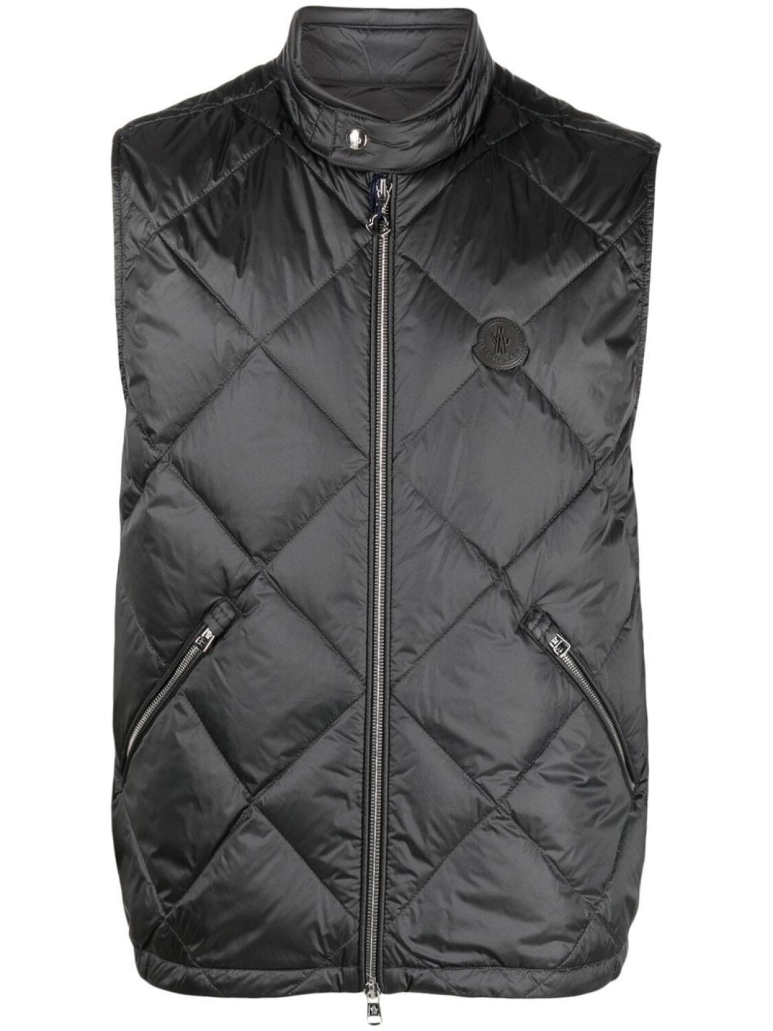 

Стеганый жилет Neste с нашивкой-логотипом Moncler, серый