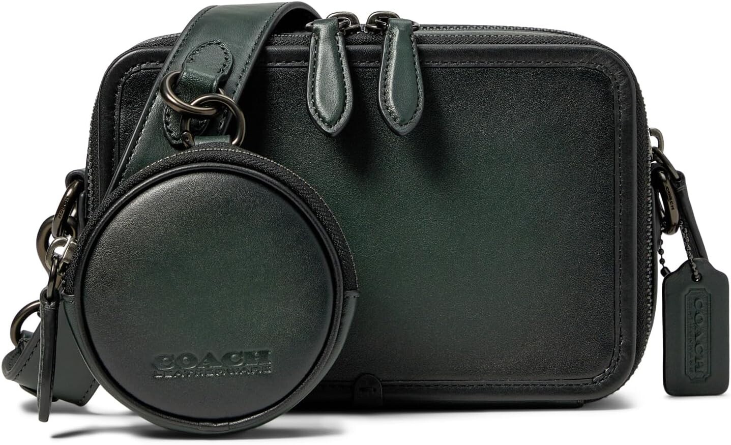 

Кроссбоди Charter из полированной кожи COACH, цвет Amazon Green
