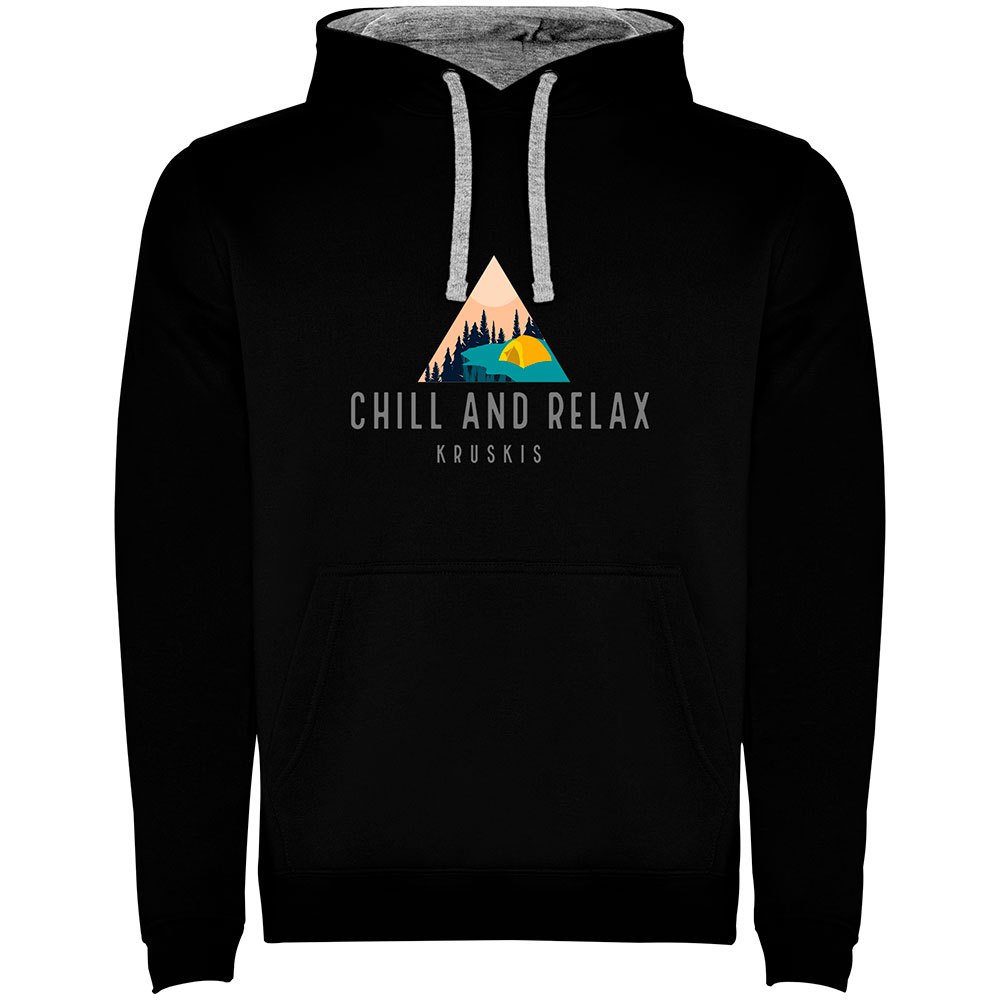 Худи Kruskis Chill And Relax Two Colour, черный