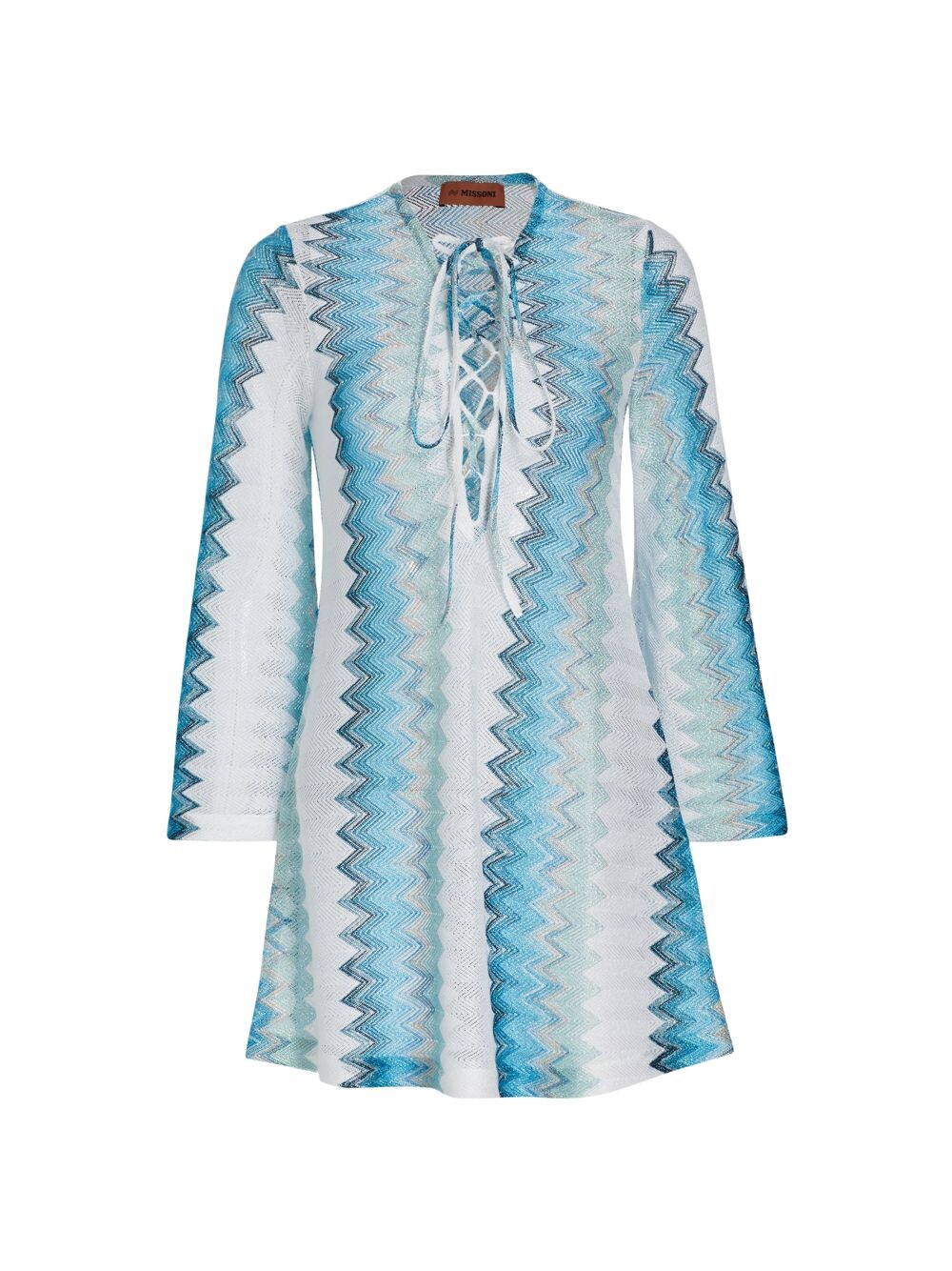 

Пляжное платье-кафтан с зигзагом Missoni, белый
