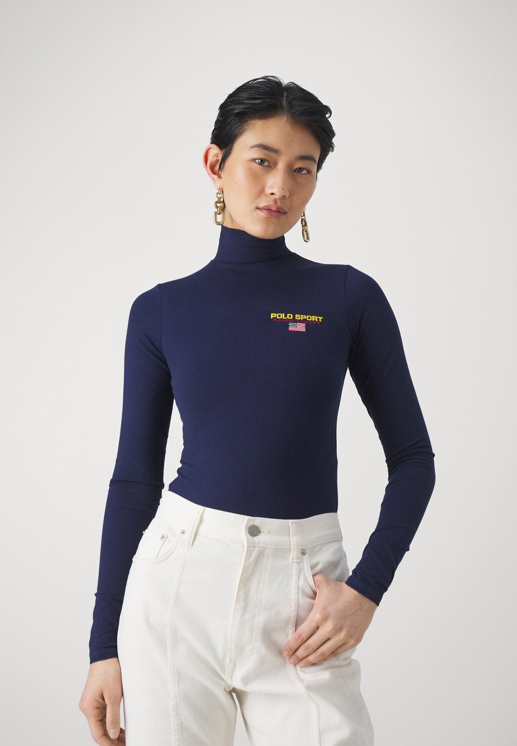 

Топ с длинными рукавами LONG SLEEVE BODYSUIT Ralph Lauren, цвет cruise navy