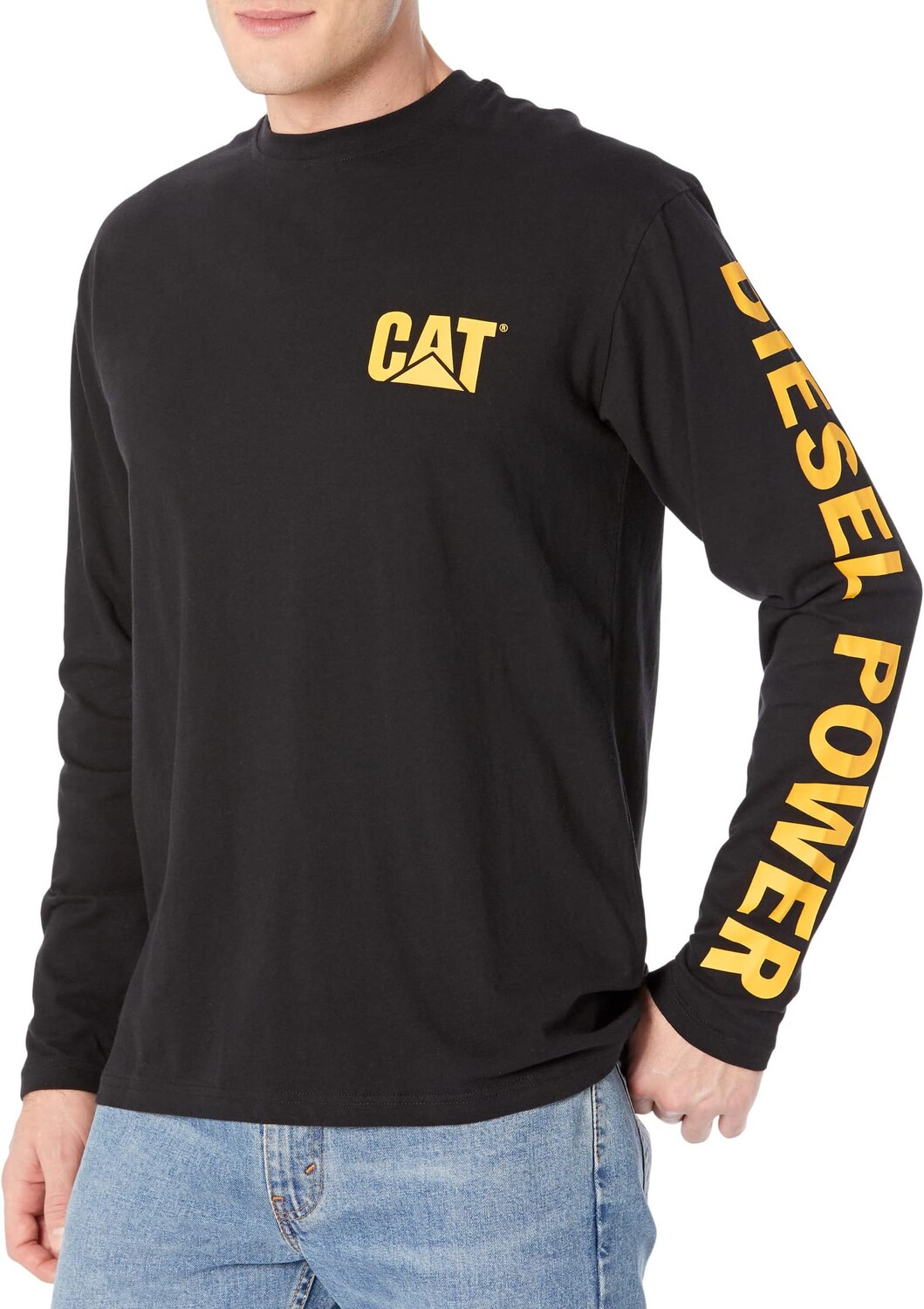 

Футболка с длинными рукавами Diesel Power Caterpillar, черный