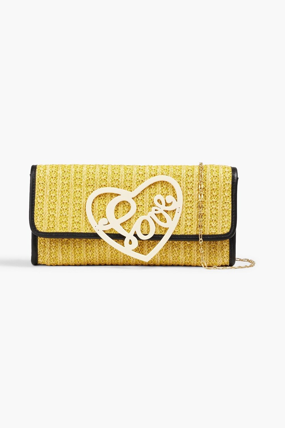 

Сумка на плечо Lovestruck с эффектом металлик из искусственной рафии ZIMMERMANN, желтый