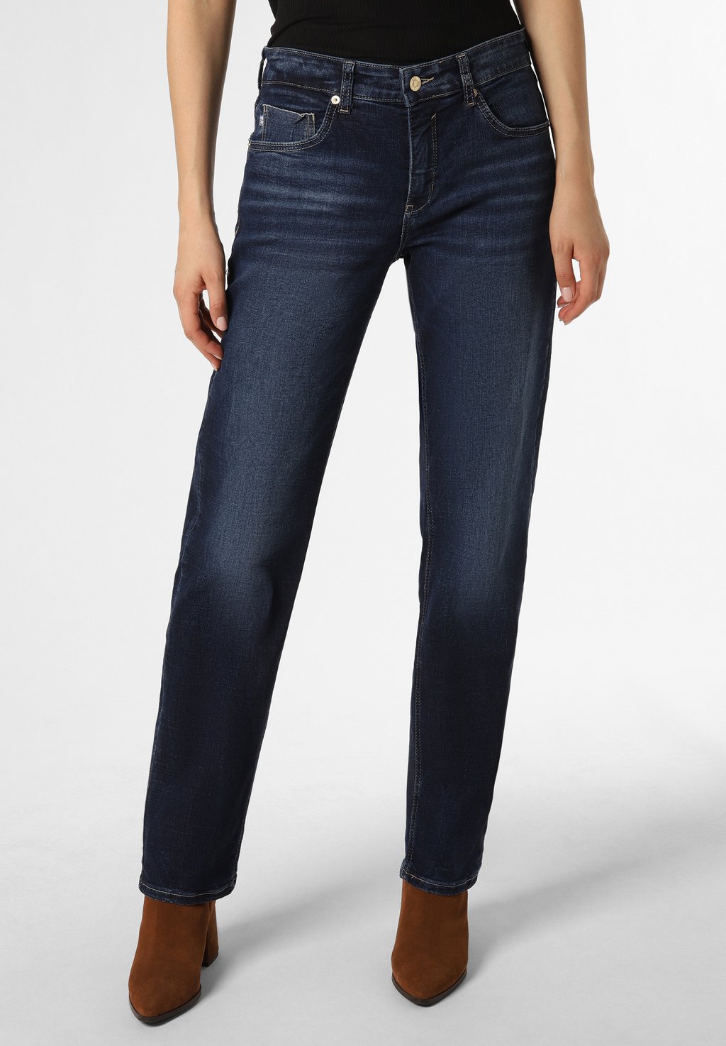 Джинсы прямого кроя MAC Jeans, цвет dark stone джинсы прямого кроя mac jeans черный