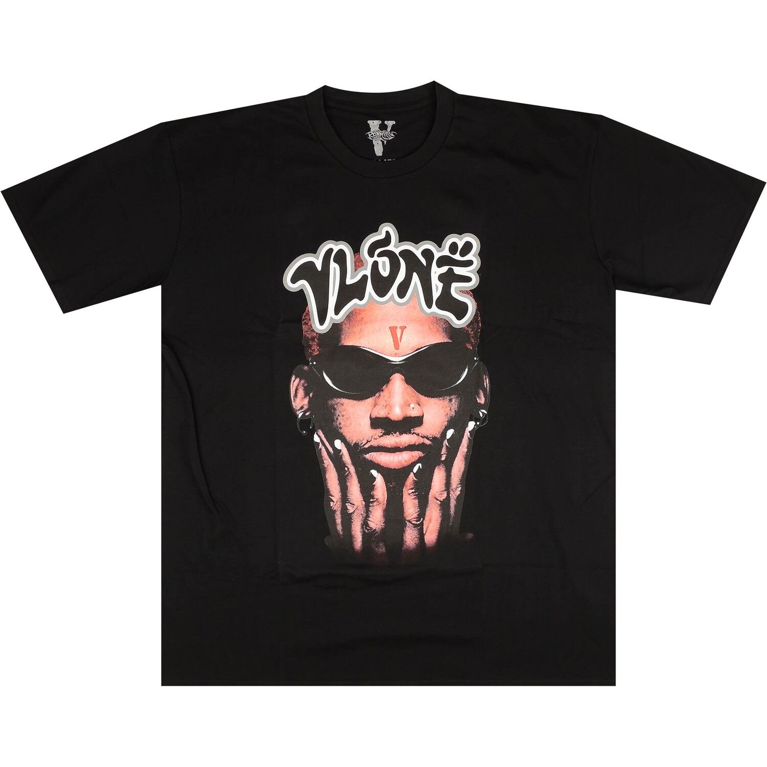 

Футболка Vlone x Rodman Muy Thai, черная, Черный