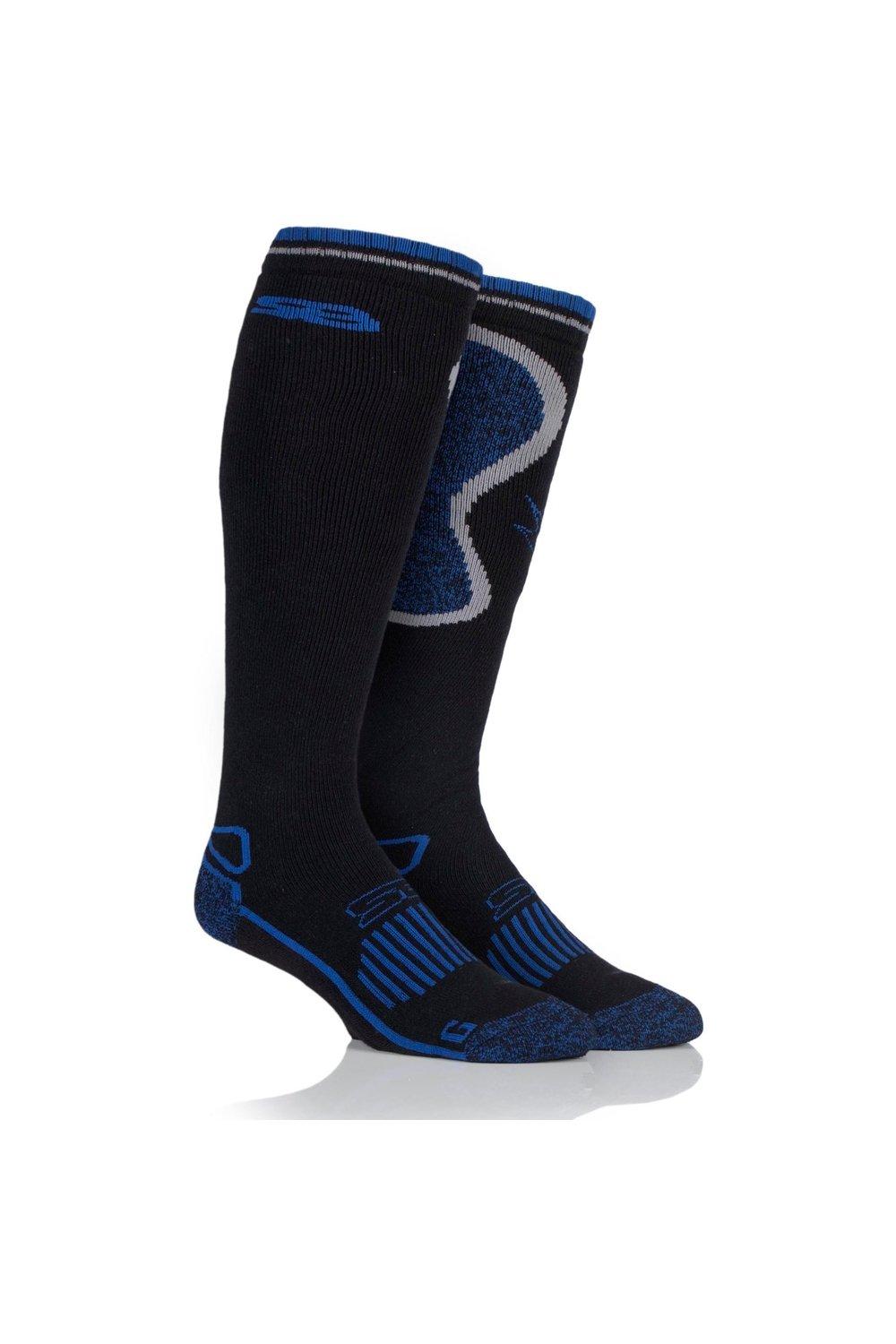 1 пара длинных носков из смесовой шерсти BlueGuard в стиле кантри SOCKSHOP Storm Bloc, черный