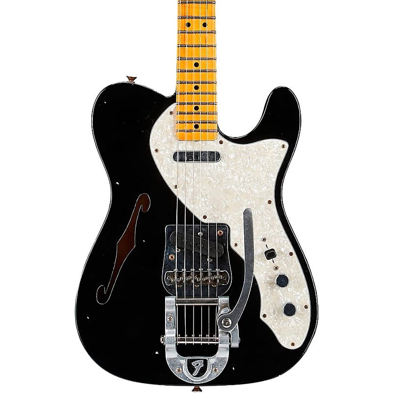 

Электрогитара Fender Custom Shop '68 Telecaster Thinline Journeyman Relic Electric Guitar Aged Black