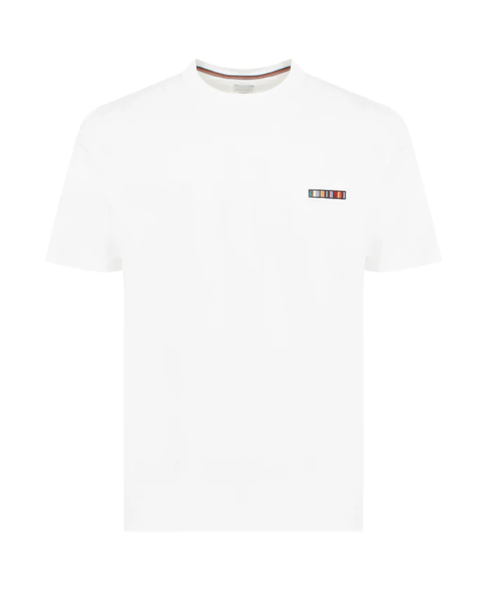 

Полосатая футболка с вышивкой Ps By Paul Smith, белый