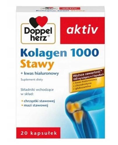 Doppelherz Activ Kolagen 1000 Stawy коллаген, 20 шт. olimp kolagen activ plus 80 таблеток леденцов со вкусом цитруса