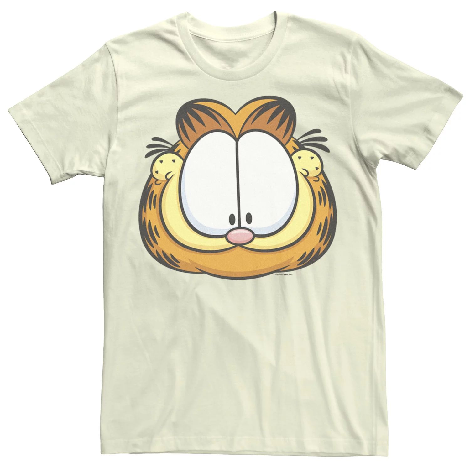 Мужская футболка Garfield с большим лицом Licensed Character