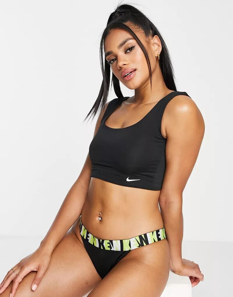 

Черные плавки бикини для плавания Nike