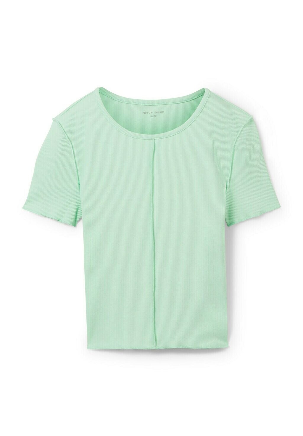 

Футболка базовая CROPPED TOM TAILOR, цвет soft bright green