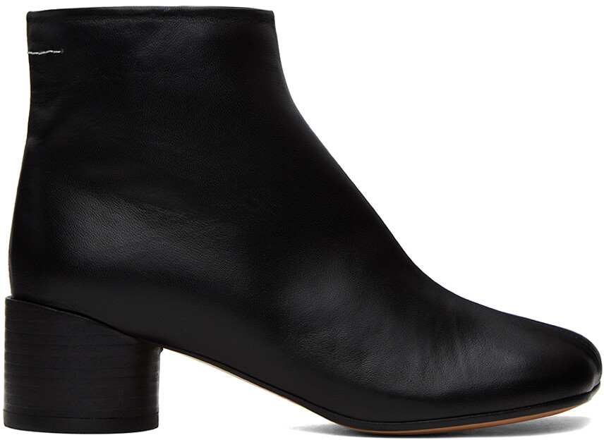 

Черные анатомические ботильоны MM6 Maison Margiela, Черный