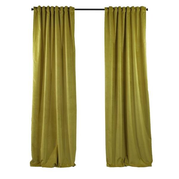 

Бархатная штора Puude Home Design 140295, 25x1x140 см, желтый