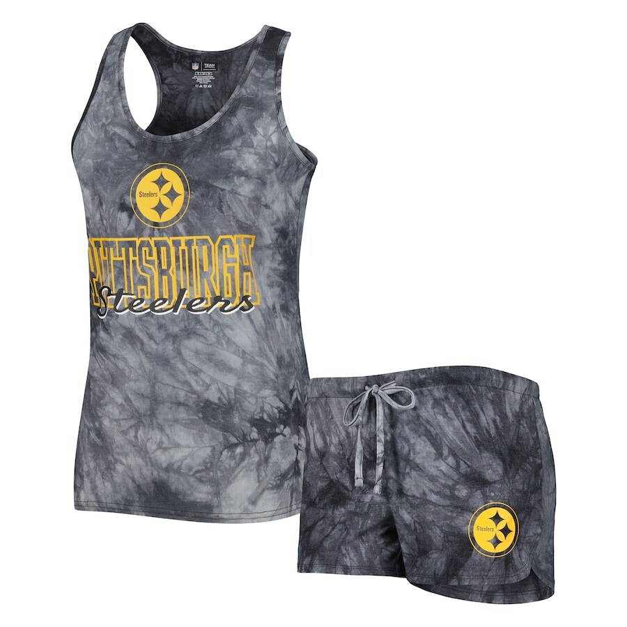 

Пижамный комплект Concepts Sport Pittsburgh Steelers, угольный