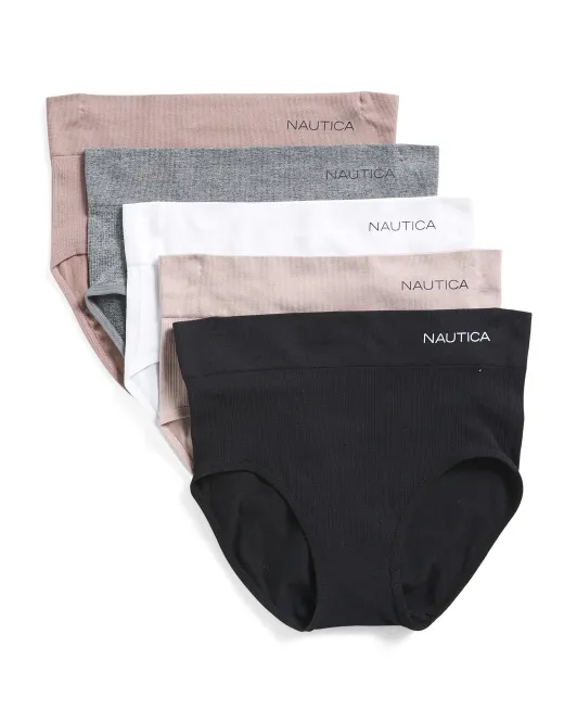 

Бесшовные трусы в рубчик, 5 шт Nautica, цвет Multi