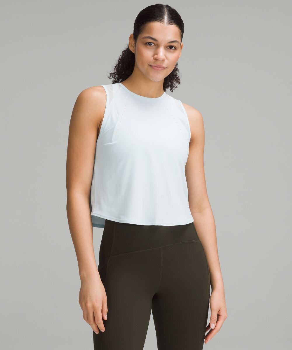 

Укороченная майка Sculpt Lululemon, синий