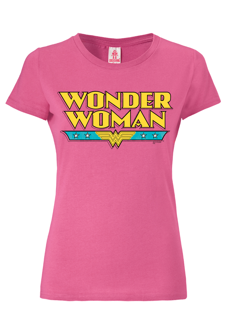 Футболка Logoshirt Wonder Woman Logo, розовый цена и фото