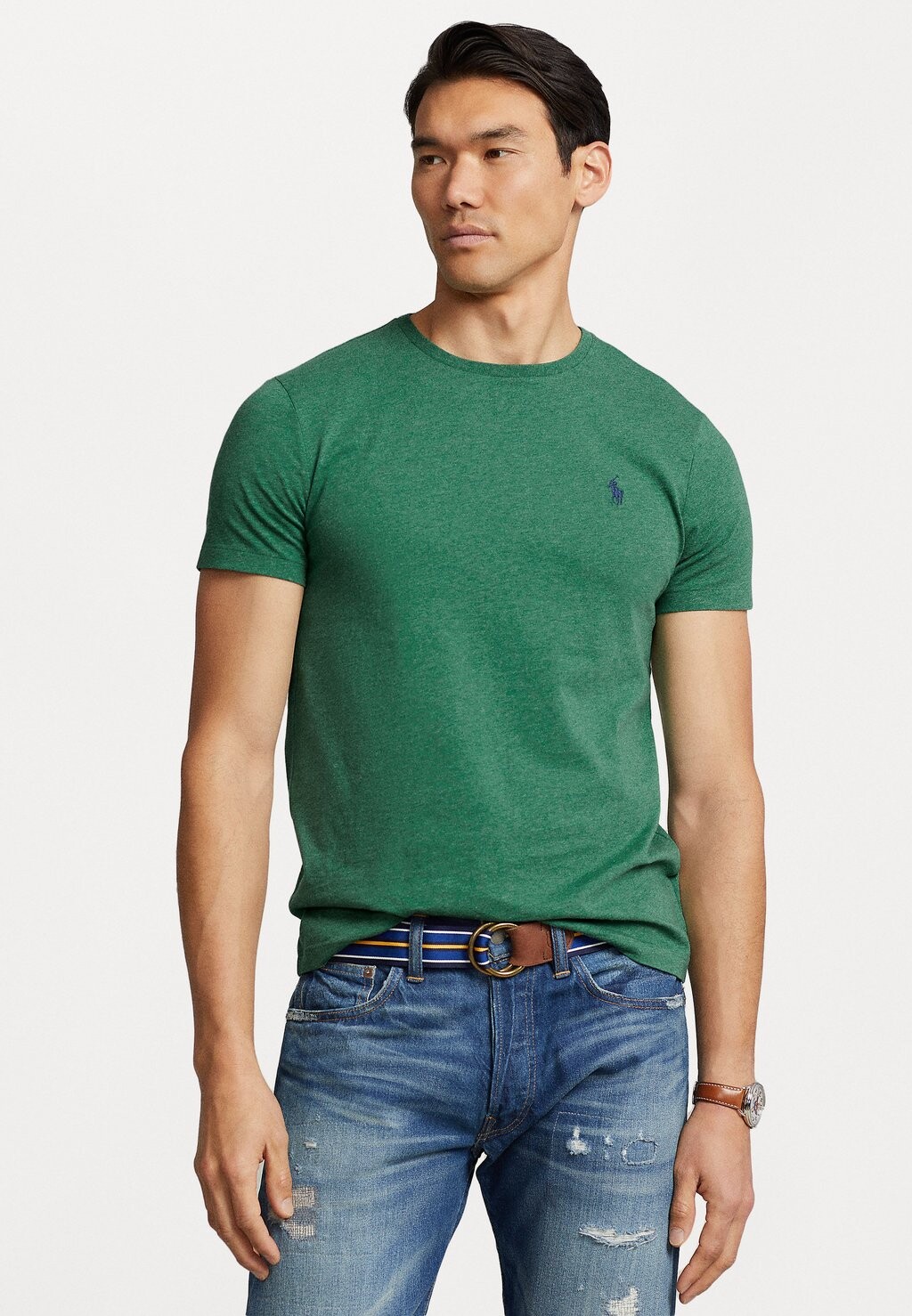 

Базовая футболка КОРОТКИЙ РУКАВ Polo Ralph Lauren, зеленый вереск