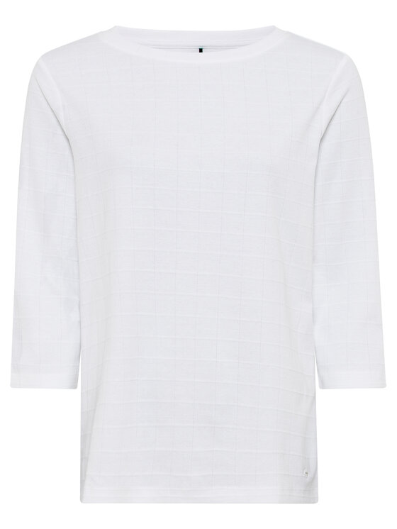 Блуза стандартного кроя Olsen, белый блуза стандартного кроя olsen синий