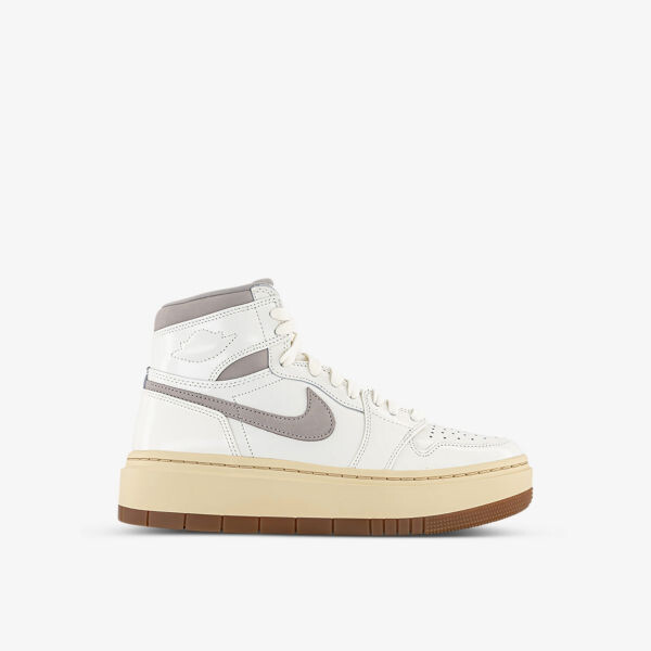 

Высокие кожаные кроссовки Air Jordan 1 Elevate с фирменной вышивкой Nike, серый
