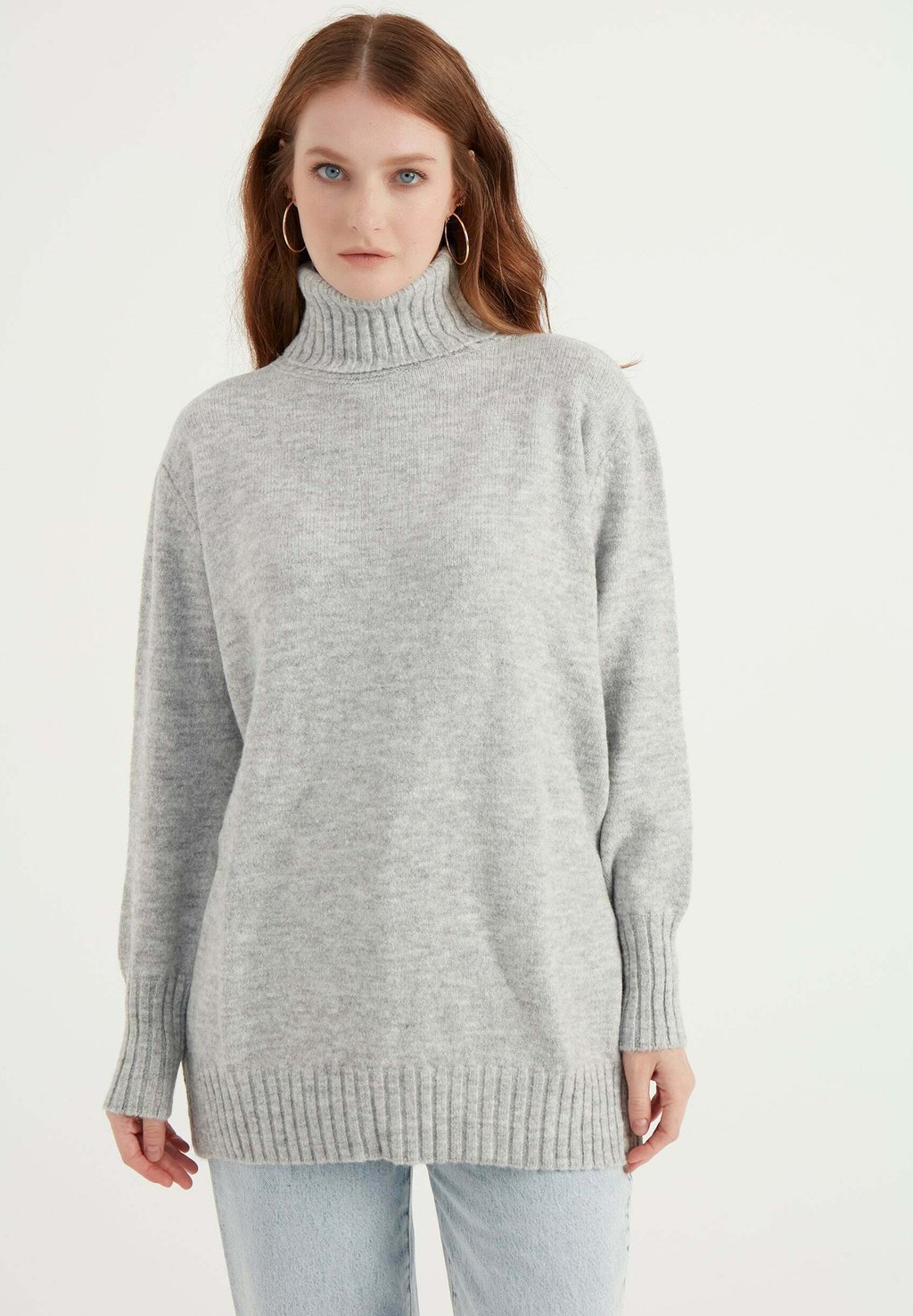 

Вязаный свитер TURTLENECK Herita, цвет grey