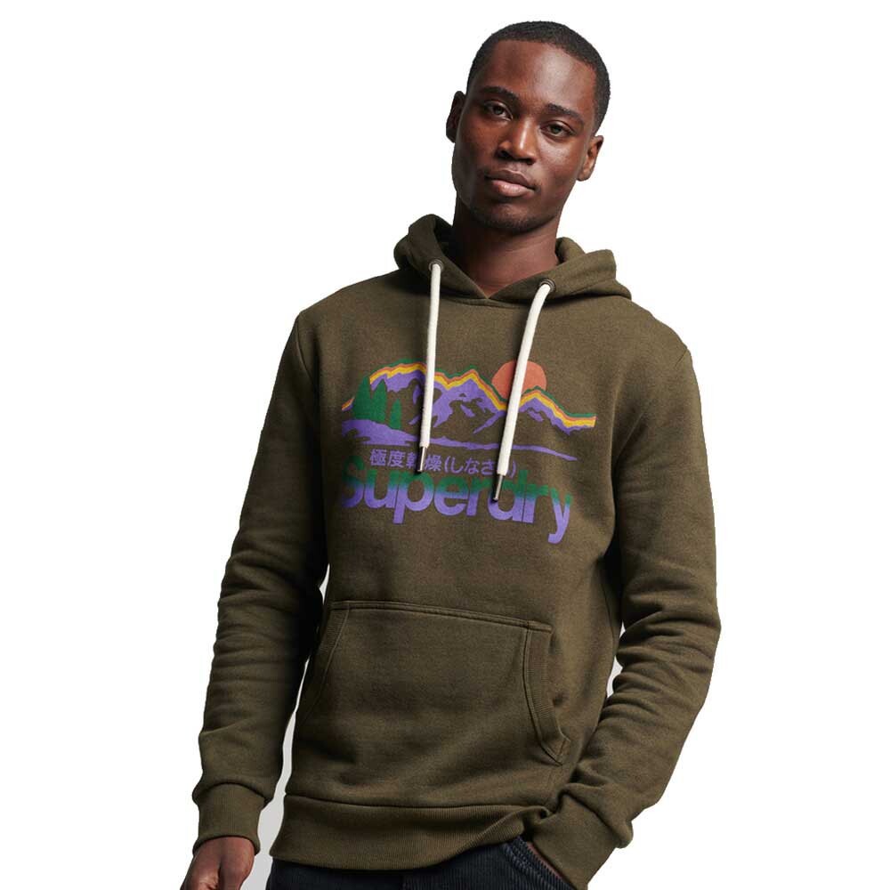 

Худи Superdry Vintage Cl Great Outdoors, зеленый