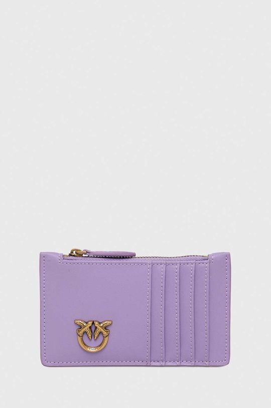 Кожаный кошелек Pinko, фиолетовый