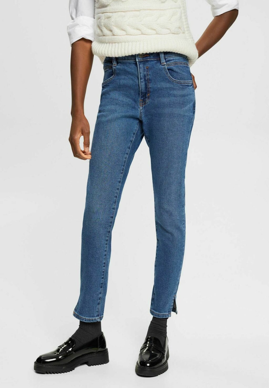 

Джинсы облегающего кроя Esprit, синий