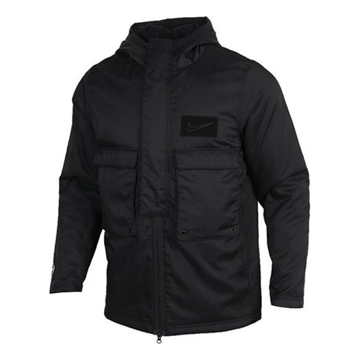Куртка Nike Lebron Big Pocket Hooded Jacket Men Black, черный trend big pocket casual jacket bomber jacket men men