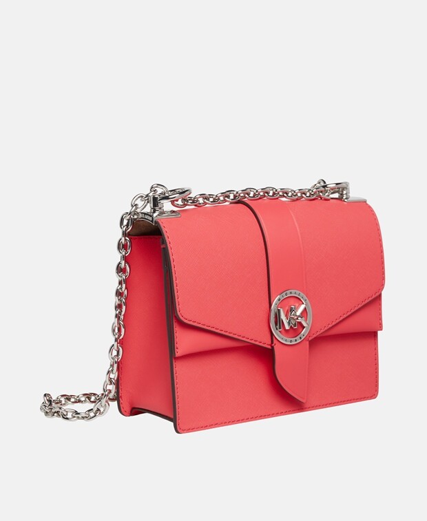 

Кожаная сумка-мессенджер Michael Michael Kors, розовый
